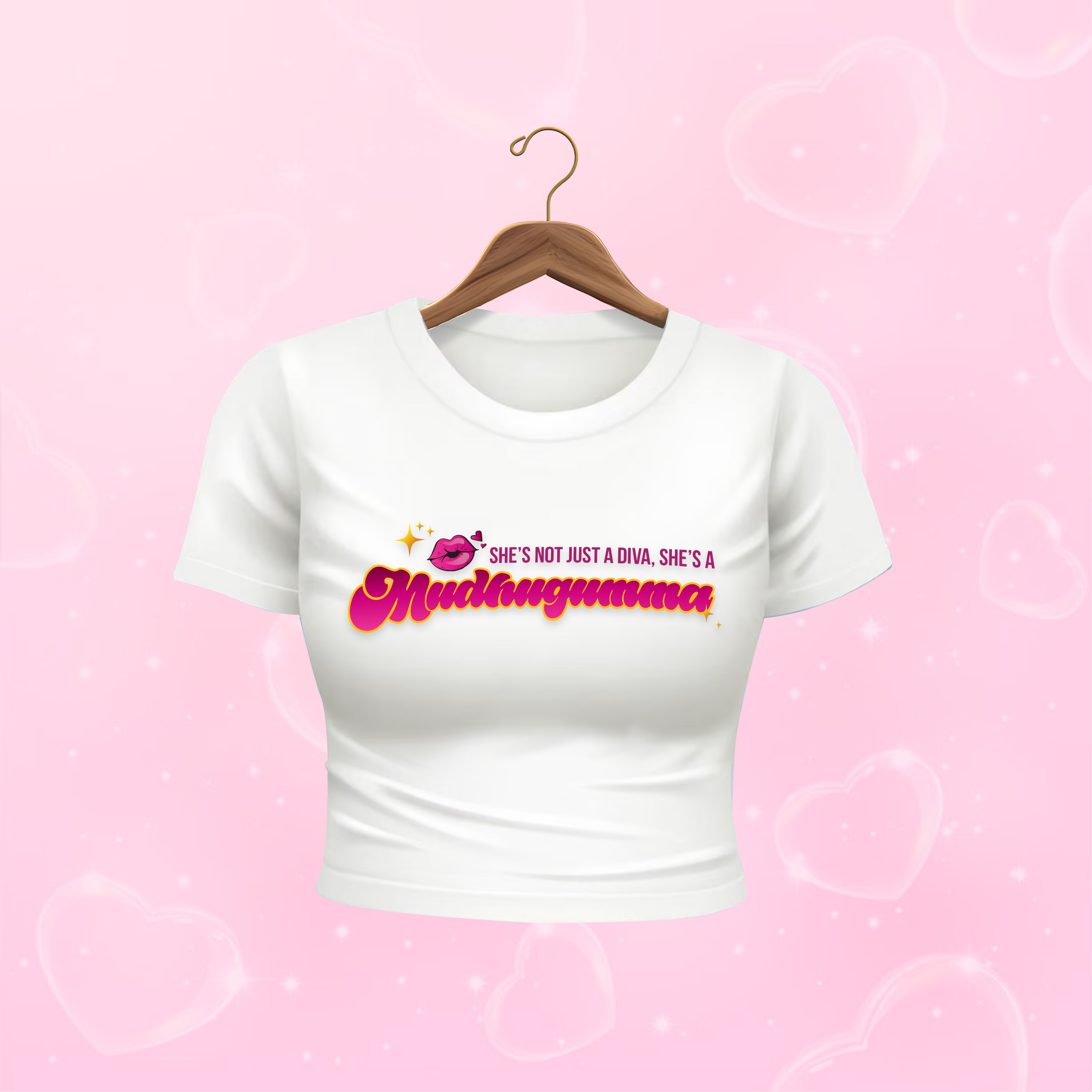Muddhugumma – Diva's Edition Crop Top (Pink)